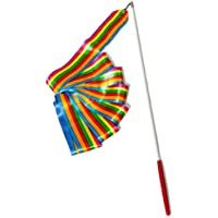 Los mejores  - SunnyClover Cintas de Gimnasia Rítmica Bailarina Streamer Caña de Armas Cinta giratoria con la Cinta de Danza de Mango…